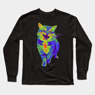 Psychedelic Kitty Long Sleeve T-Shirt